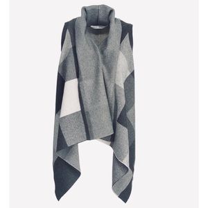 Woolrich Cool Grey Buffalo Check Sweater Vest